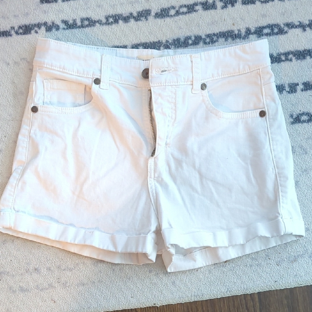 Classic White Jean Shorts for Women